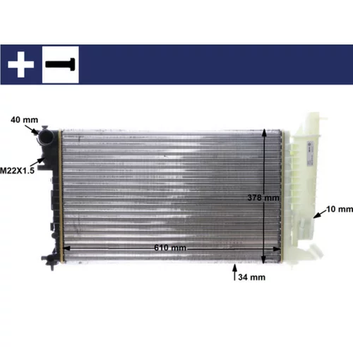 Chladič motora MAHLE CR 167 000S