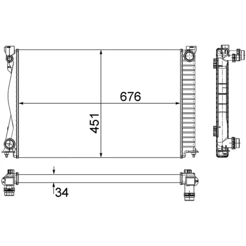 Chladič motora MAHLE CR 1861 000S - obr. 11