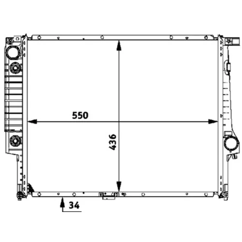 Chladič motora MAHLE CR 328 000P - obr. 1