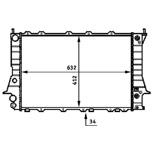 Chladič motora MAHLE CR 413 000S - obr. 4