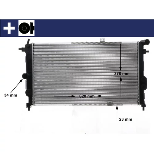 Chladič motora MAHLE CR 438 000S