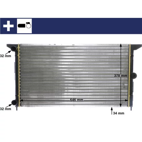 Chladič motora MAHLE CR 607 000S