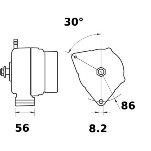 Alternátor MAHLE MG 178 - obr. 1