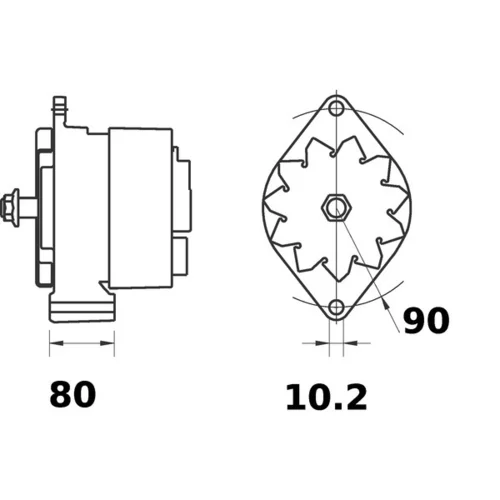 Alternátor MAHLE MG 183 - obr. 3