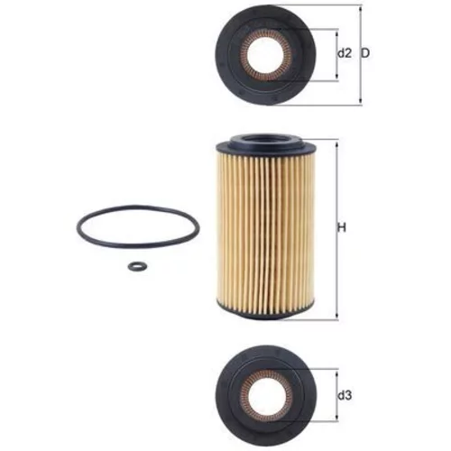 Olejový filter OX 153D1 /MAHLE/