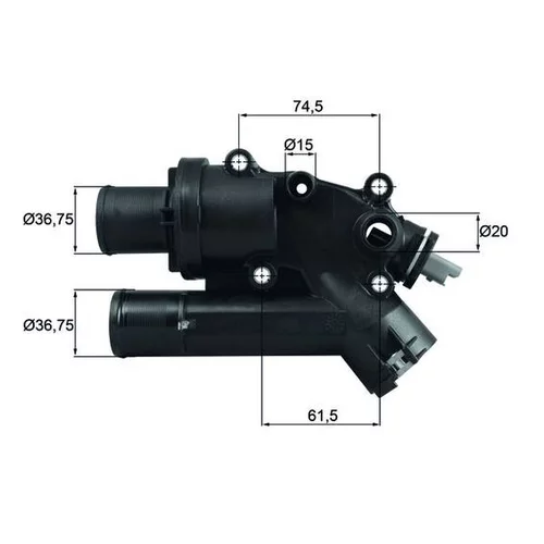 Termostat chladenia TH 46 83 /MAHLE/ - obr. 2