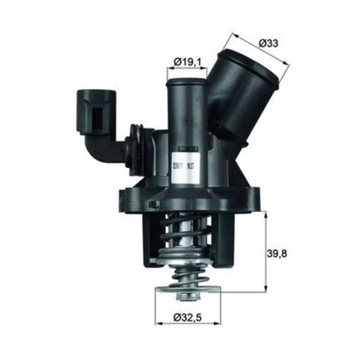 Termostat chladenia MAHLE TM 17 98 S - obr. 2