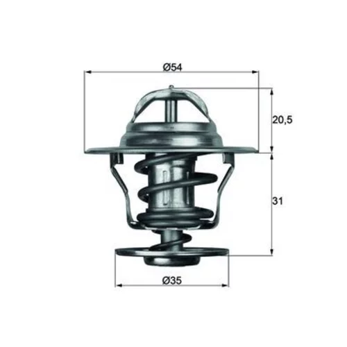 Termostat chladenia MAHLE TX 13 87D