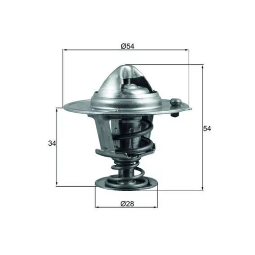 Termostat chladenia MAHLE TX 206 88D