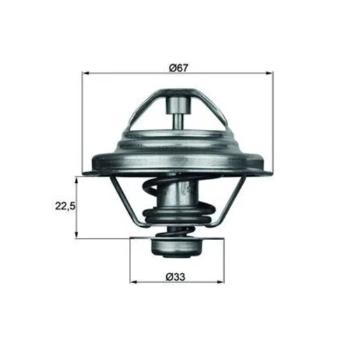 Termostat chladenia MAHLE TX 24 80D - obr. 2