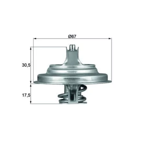 Termostat chladenia MAHLE TX 54 83D