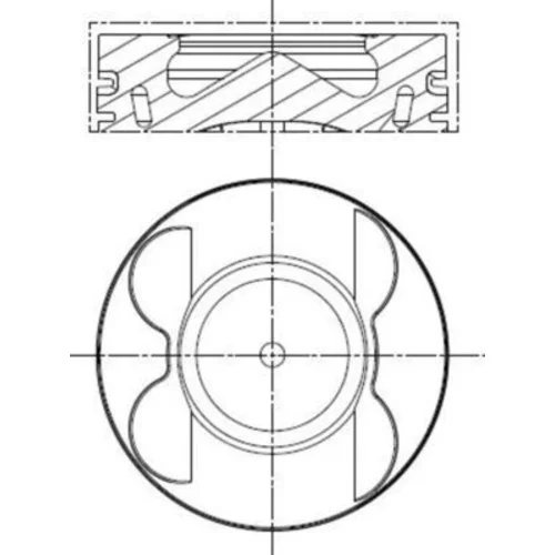 Piest MAHLE 001 PI 00178 000 - obr. 1