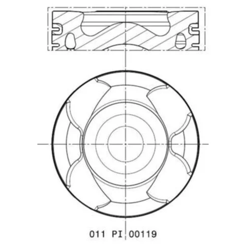 Piest MAHLE 011 PI 00119 000 - obr. 1