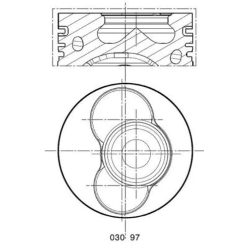 Piest MAHLE 030 97 00 - obr. 1