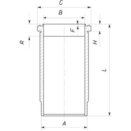 Vložka valcov MAHLE 061 WN 25 01 - obr. 1