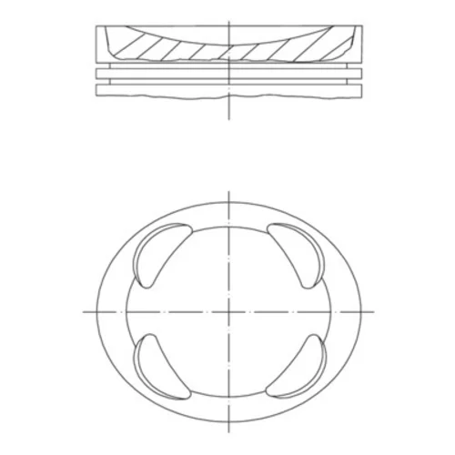 Piest 081 PI 00104 000 /MAHLE/ - obr. 1