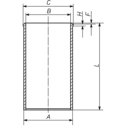 Vložka valcov MAHLE 213 WT 09 00 - obr. 1