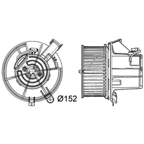 Vnútorný ventilátor MAHLE AB 119 000P - obr. 1