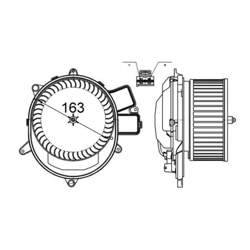 Vnútorný ventilátor MAHLE AB 231 000S - obr. 1