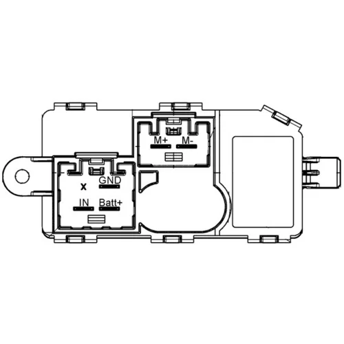 Regulator, ventilator vnutorneho priestoru MAHLE ABR 77 000P - obr. 2