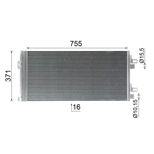 Kondenzátor klimatizácie MAHLE AC 1122 000P - obr. 10