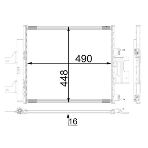 Kondenzátor klimatizácie MAHLE AC 26 000P - obr. 1