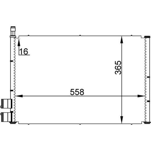 Kondenzátor klimatizácie AC 298 000S /MAHLE/