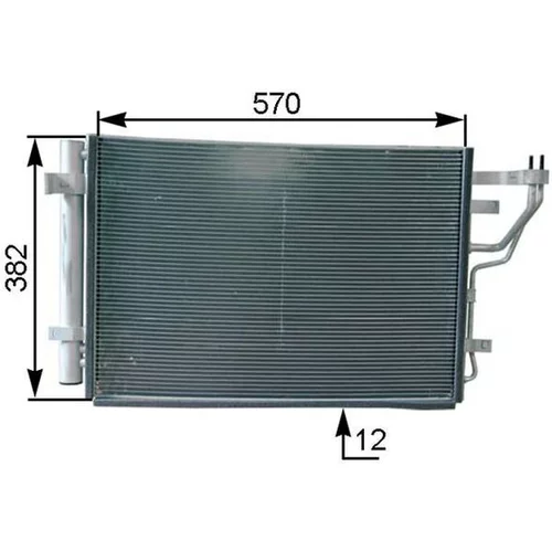 Kondenzátor klimatizácie MAHLE AC 442 000P - obr. 2