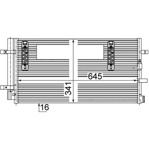 Kondenzátor klimatizácie AC 457 000S /MAHLE/ - obr. 1