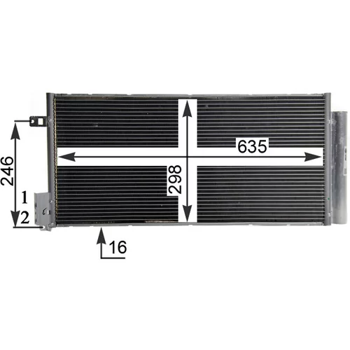 Kondenzátor klimatizácie MAHLE AC 505 001S - obr. 1