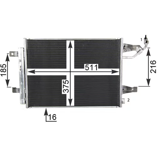 Kondenzátor klimatizácie MAHLE AC 509 000P - obr. 8