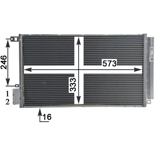 Kondenzátor klimatizácie MAHLE AC 633 000P - obr. 7