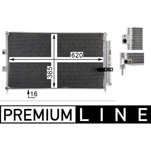 Kondenzátor klimatizácie MAHLE AC 835 000P