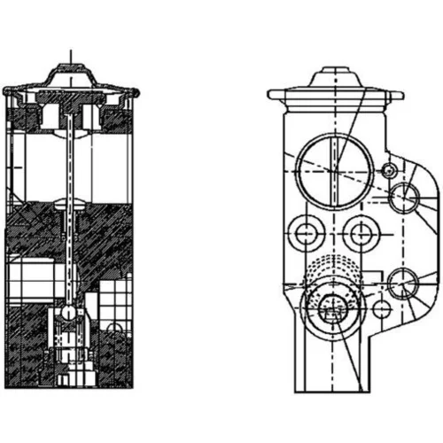 Expanzný ventil klimatizácie MAHLE AVE 58 000P - obr. 1