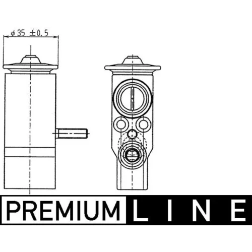 Expanzný ventil klimatizácie MAHLE AVE 89 000P