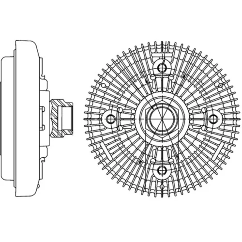 Spojka ventilátora chladenia MAHLE CFC 206 000P - obr. 3