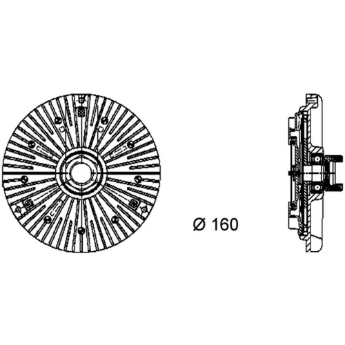 Spojka ventilátora chladenia MAHLE CFC 75 000P - obr. 1