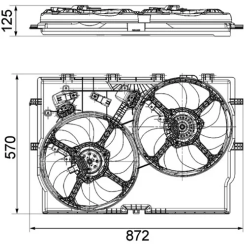 Ventilátor chladenia motora MAHLE CFF 194 000P - obr. 1