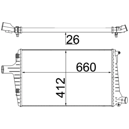 Chladič plniaceho vzduchu MAHLE CI 335 000S