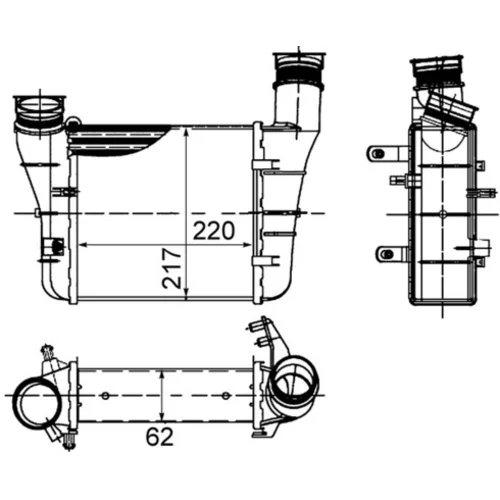 Chladič plniaceho vzduchu MAHLE CI 426 000S