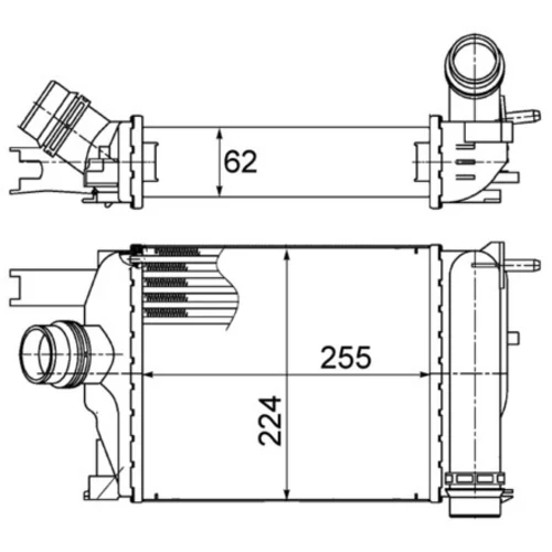 Chladič plniaceho vzduchu MAHLE CI 497 000S - obr. 1