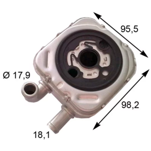 Chladič motorového oleja MAHLE CLC 165 000S - obr. 1