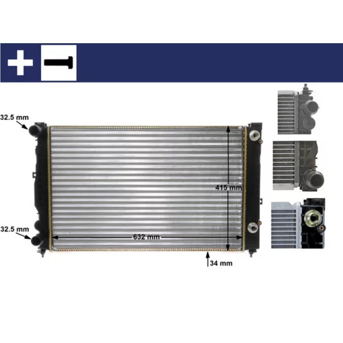 Chladič motora MAHLE CR 132 000S