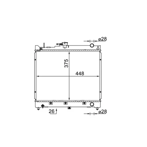 Chladič motora MAHLE CR 1576 000S