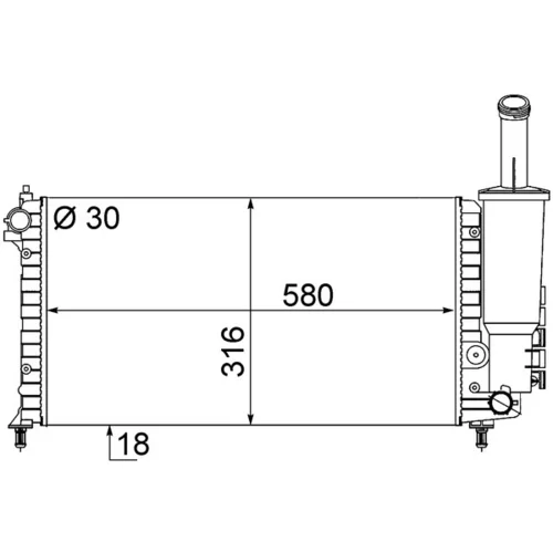 Chladič motora MAHLE CR 1745 000S