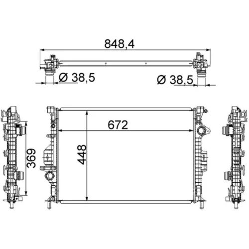 Chladič motora MAHLE CR 1748 000S