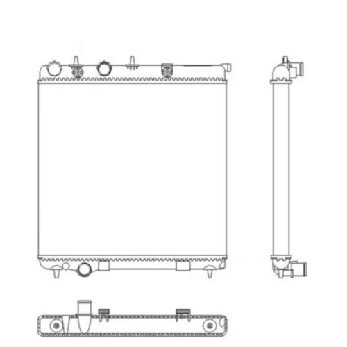 Chladič motora MAHLE CR 2036 000S - obr. 1