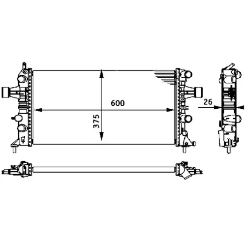 Chladič motora MAHLE CR 237 000S - obr. 11