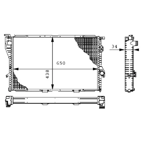 Chladič motora MAHLE CR 242 000S - obr. 11