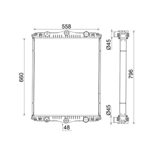 Chladič motora MAHLE CR 2583 001S